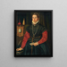 Portret szlachetnej kobiety - Giovanni Paolo Lolmo — oprawiony obraz na ścianie
