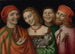 Trzech mężczyzn z kobietą trzymającą kota - Giovanni Paolo Lomazzo — widok dzieła