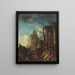 Un caprice de ruines classiques avec la pyramide de Cestius au-delà - Giovanni Paolo Panini — oprawiony obraz na ścianie