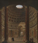 Wnętrza Panteonu w Rzymie - Giovanni Paolo Panini — widok dzieła