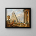 Ruiny z kobietą głoszącą - Giovanni Paolo Panini — oprawiony obraz na ścianie