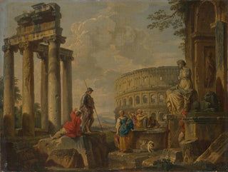 Le Colisée parmi les ruines romaines - Giovanni Paolo Panini — widok dzieła