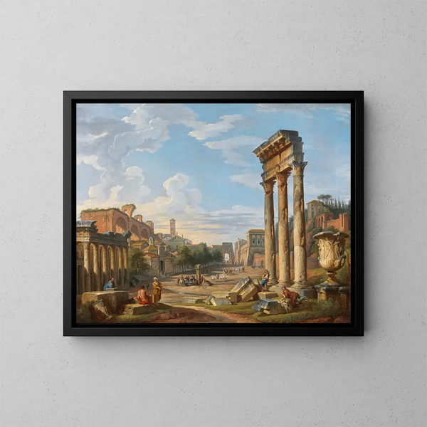 Le Forum romain - Giovanni Paolo Panini — oprawiony obraz na ścianie
