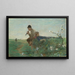 Idylle - Giovanni Segantini — oprawiony obraz na ścianie