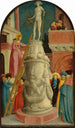 Świętej Apolonii niszczącej pogańską idolkę - Giovanni d'Alemagna — widok dzieła