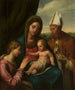 Mistyczne małżeństwo św. Katarzyny - Giovanni da Udine — widok dzieła