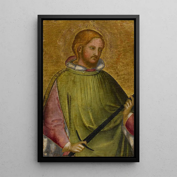 Święty Martin trzymający swój miecz - Giovanni di Bartolomeo Cristiani — oprawiony obraz na ścianie