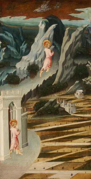 Giovanni di Paolo - Saint John the Baptist Entering the Wilderness.webp
