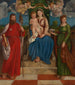 Matka Boska z Dzieciątkiem z świętym Jakubem i świętą Łucją - Girolamo Denti — widok dzieła