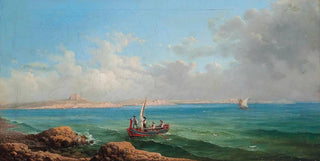Girolamo Gianni - The Sea Approach To Marsa Scirocco Malta.webp