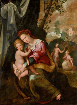 Girolamo Macchietti - Madonna And Child with Noli Me Tangere Beyond.webp