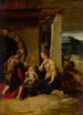 Święta Rodzina w pejzażu - Girolamo Mazzola Bedoli — widok dzieła