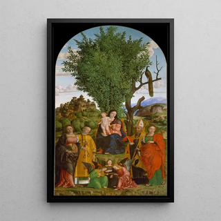 Girolamo dai Libri - Madonna and Child with Saints.webp