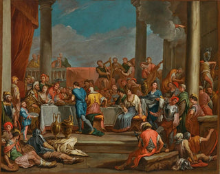 Le Festin de Balthazar - Giulio Carpioni — widok dzieła