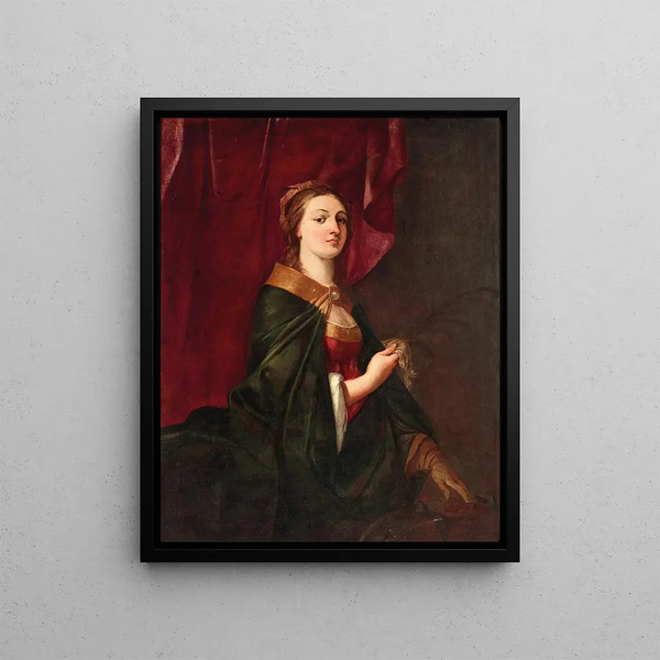 Giulio Carpioni - Portrait Of A Lady With A Glove.webp