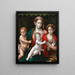 La Vierge à l'Enfant avec l'enfant saint Jean-Baptiste et sainte Catherine d'Alexandrie - Giulio Francia et Atelier — oprawiony obraz na ścianie