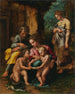 La Sainte Famille - Giulio Romano — widok dzieła