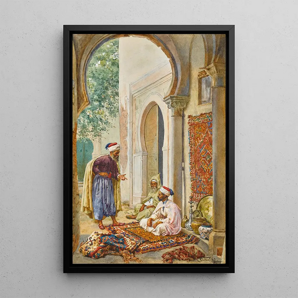 Le marchand - Giulio Rosati — oprawiony obraz na ścianie