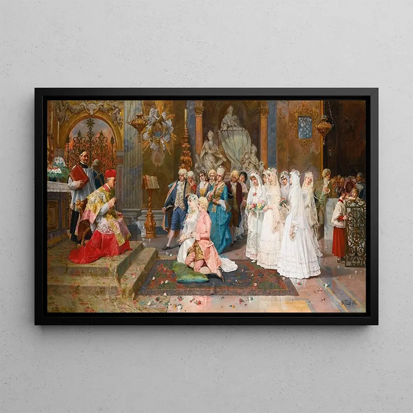 Le Mariage - Giulio Rosati — oprawiony obraz na ścianie