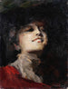 Portret kobiety - Giuseppe Amisani — widok dzieła
