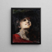 Portret kobiety - Giuseppe Amisani — oprawiony obraz na ścianie