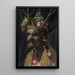 Cztery pory roku w jednej głowie - Giuseppe Arcimboldo — oprawiony obraz na ścianie