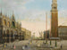 Widok na plac św. Marka z Piazzettą i San Giorgio Maggiore w tle - Giuseppe Bernardino Bison — widok dzieła
