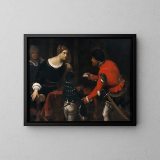 Giuseppe Caletti - Caterina Cornaro Queen of Cyprus Receiving a Letter from the Council.webp