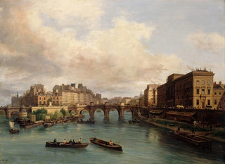 Giuseppe Canella - LIle de la Cit et le quai Conti vus de la passerelle des Arts.webp