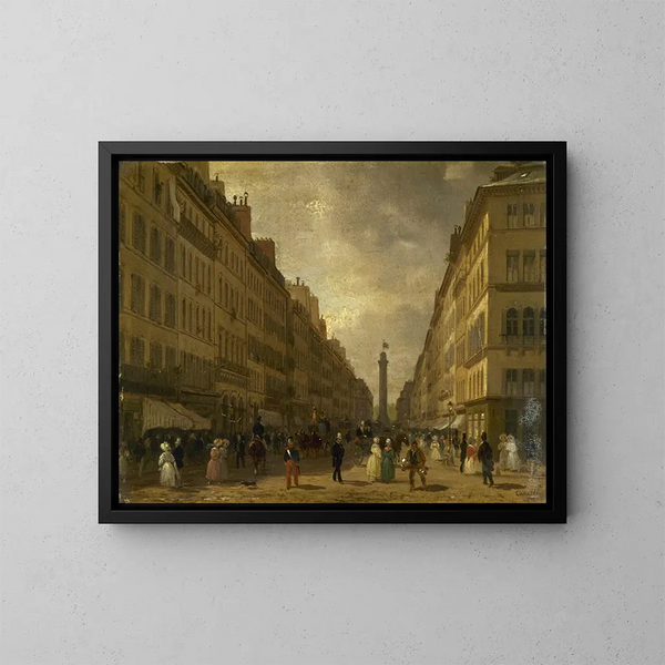 La rue de la Paix - Giuseppe Canella — oprawiony obraz na ścianie