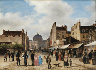 Paris, ulica Saint-Nicaise - Giuseppe Canella — widok dzieła