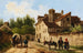 Rue de village dans la banlieue de Paris - Giuseppe Canella — widok dzieła