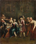 Śpiewak na harmonijce z admiratorami - Giuseppe Maria Crespi — widok dzieła