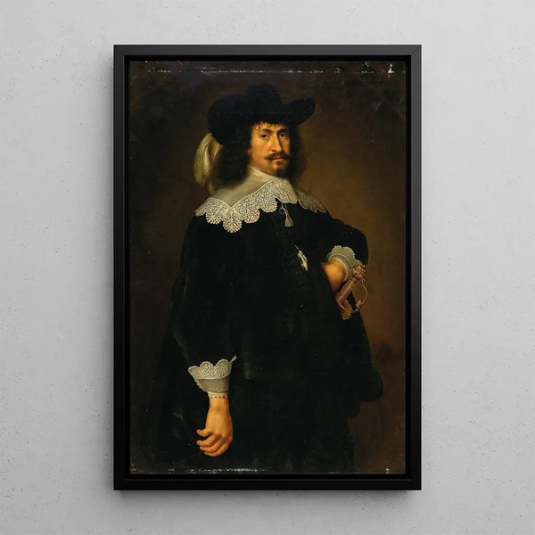 Portret szlachcica - Giuseppe Nuvolone — oprawiony obraz na ścianie