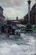Widok miejski z karetką - Giuseppe Solenghi — widok dzieła