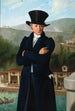 Portret agenta morskiego Paolo Preinitsch Rosegg 1762-1840 w porcie Triestu - Giuseppe Tominz — widok dzieła