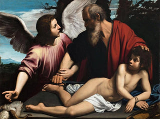 Ofiara Izaaka - Giuseppe Vermiglio — widok dzieła