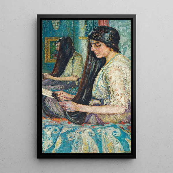 Siostra artysty Marii - Gladys Dorothy Davison — oprawiony obraz na ścianie
