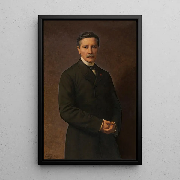 Autoportrait - Godfried Guffens — oprawiony obraz na ścianie