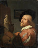 Portret artysty w jego pracowni - Godfried Schalcken — widok dzieła