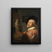 Portret artysty w jego pracowni - Godfried Schalcken — oprawiony obraz na ścianie
