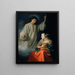 Zwiastowanie - Godfried Schalcken — oprawiony obraz na ścianie