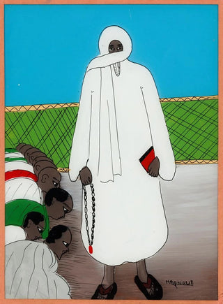 Gora Mbengue - Amadou Bamba and Kneeling Devotees.webp