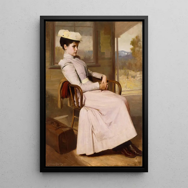Attente - Gordon Coutts — oprawiony obraz na ścianie