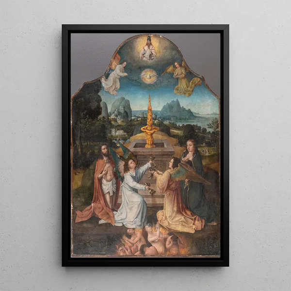 Fons Pietatis - Goswin van der Weyden — oprawiony obraz na ścianie