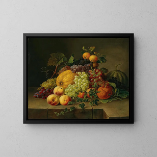 Gottfried Wilhelm Vlcker - A Large Decorative Fruit Still Life.webp