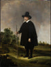 Portret mężczyzny na tle krajobrazu - Govert Flinck — widok dzieła