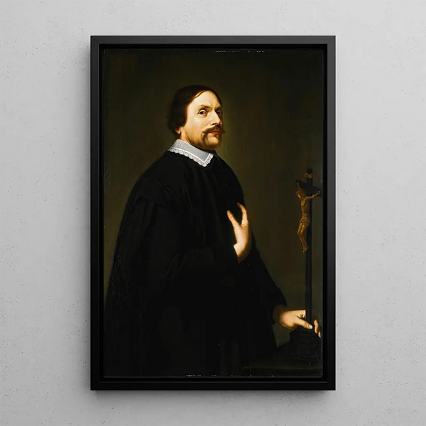 Portret prelata - Gérard Douffet — oprawiony obraz na ścianie
