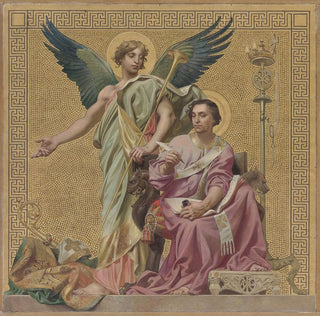 Grégoire de Tours écrivant son Histoire des Francs - Joseph Blanc
