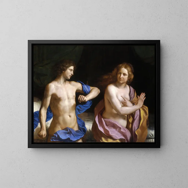 Amnon i Tamar - Guercino — oprawiony obraz na ścianie